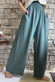 Basso Shirring Wide Leg Pant Deep Moss